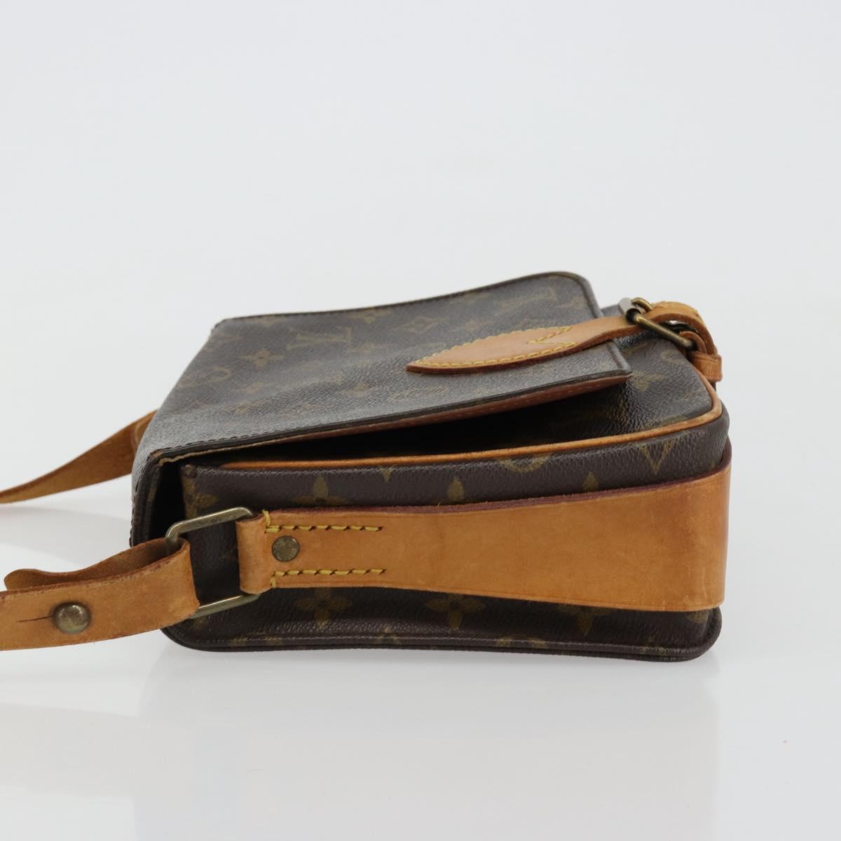 LOUIS VUITTON Monogram Cartouchiere MM Shoulder Bag M51253 LV Auth BA13348