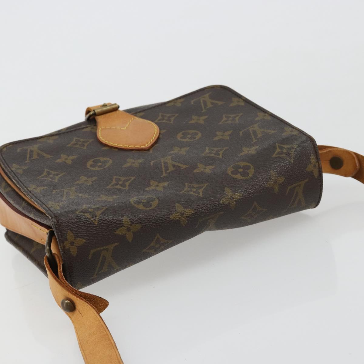 LOUIS VUITTON Monogram Cartouchiere MM Shoulder Bag M51253 LV Auth BA13348