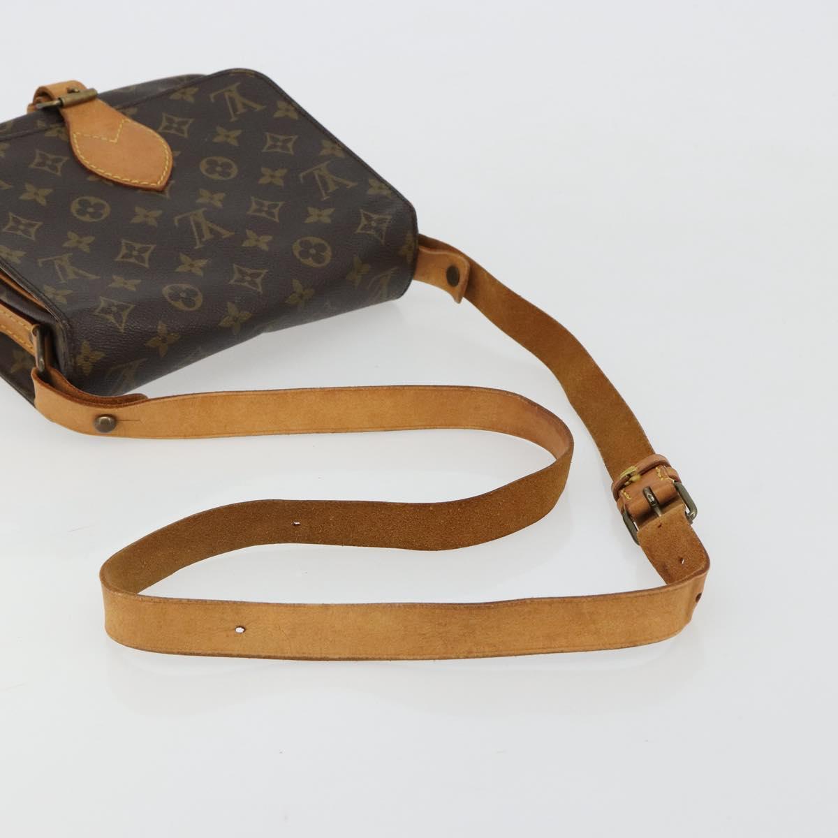 LOUIS VUITTON Monogram Cartouchiere MM Shoulder Bag M51253 LV Auth BA13348