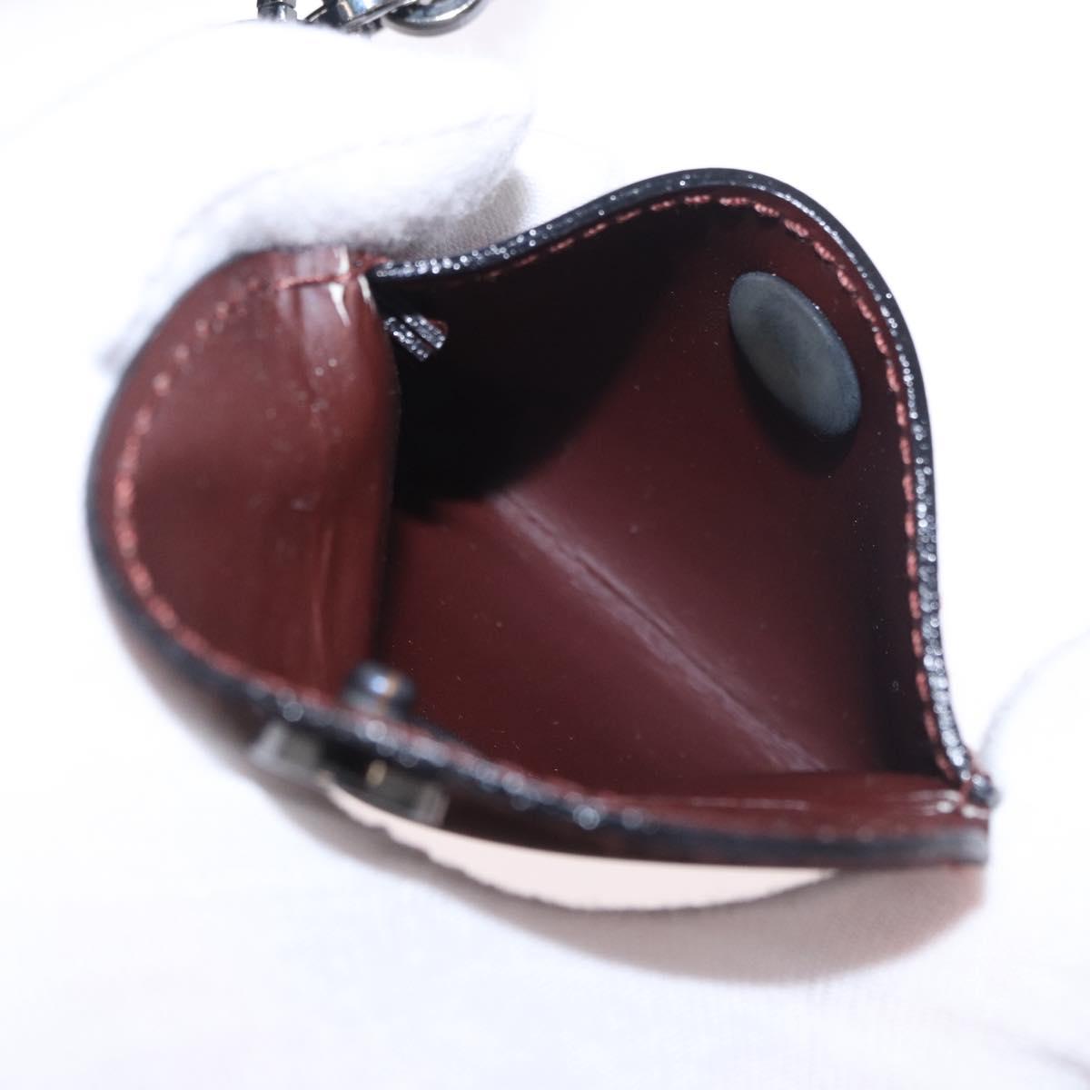 Salvatore Ferragamo Gancini Shoulder Bag Leather Bordeaux Silver Auth BA13351A