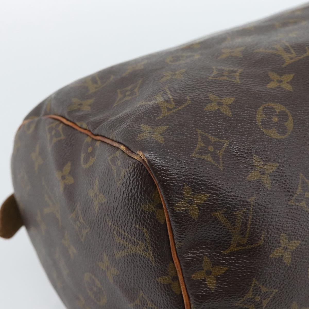 LOUIS VUITTON Monogram Speedy 30 Hand Bag M41526 LV Auth BA13352