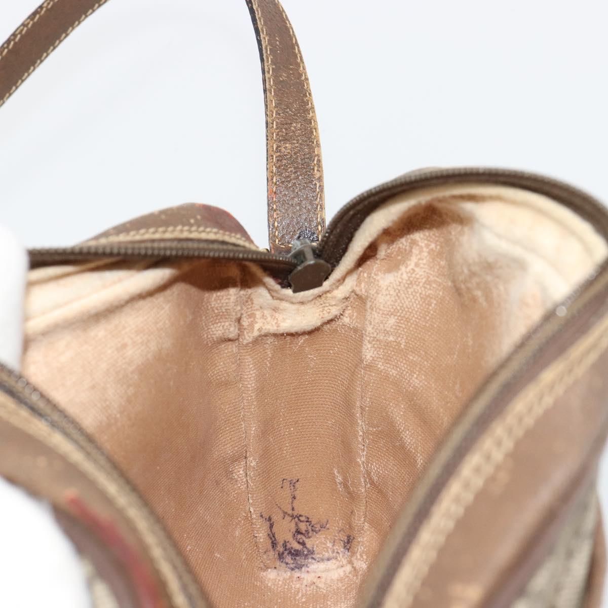 GUCCI GG Supreme Shoulder Bag PVC Beige Gold 001 58 6594 Auth BA13354