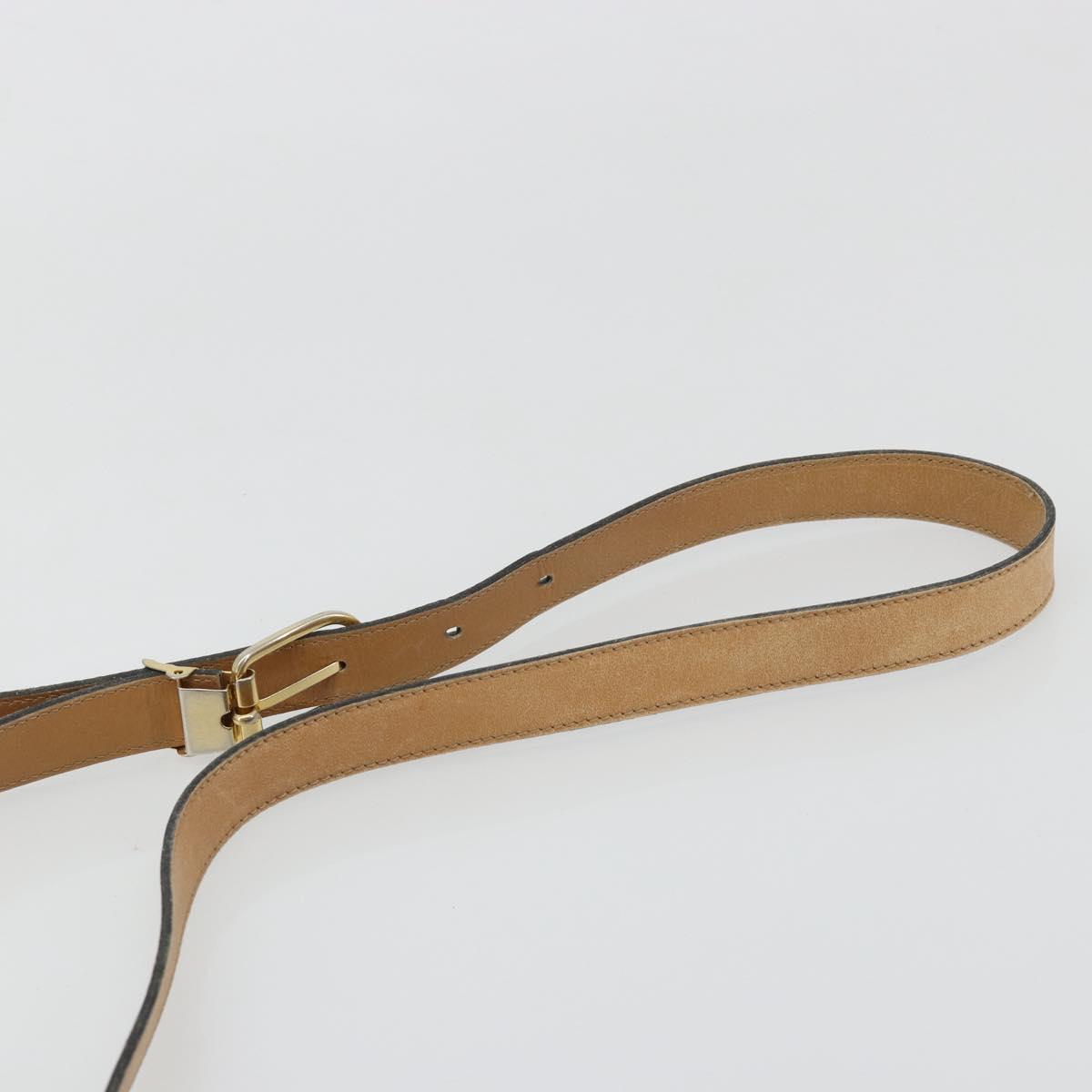 Christian Dior Honeycomb Canvas Shoulder Bag PVC Beige Gold Auth BA13357