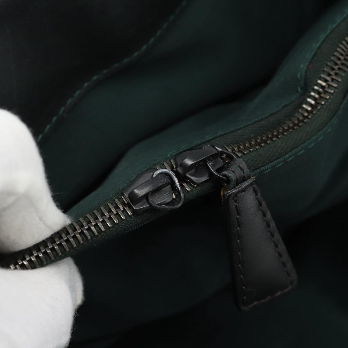 CHANEL Tote Bag Leather Green CC Auth BA13362V