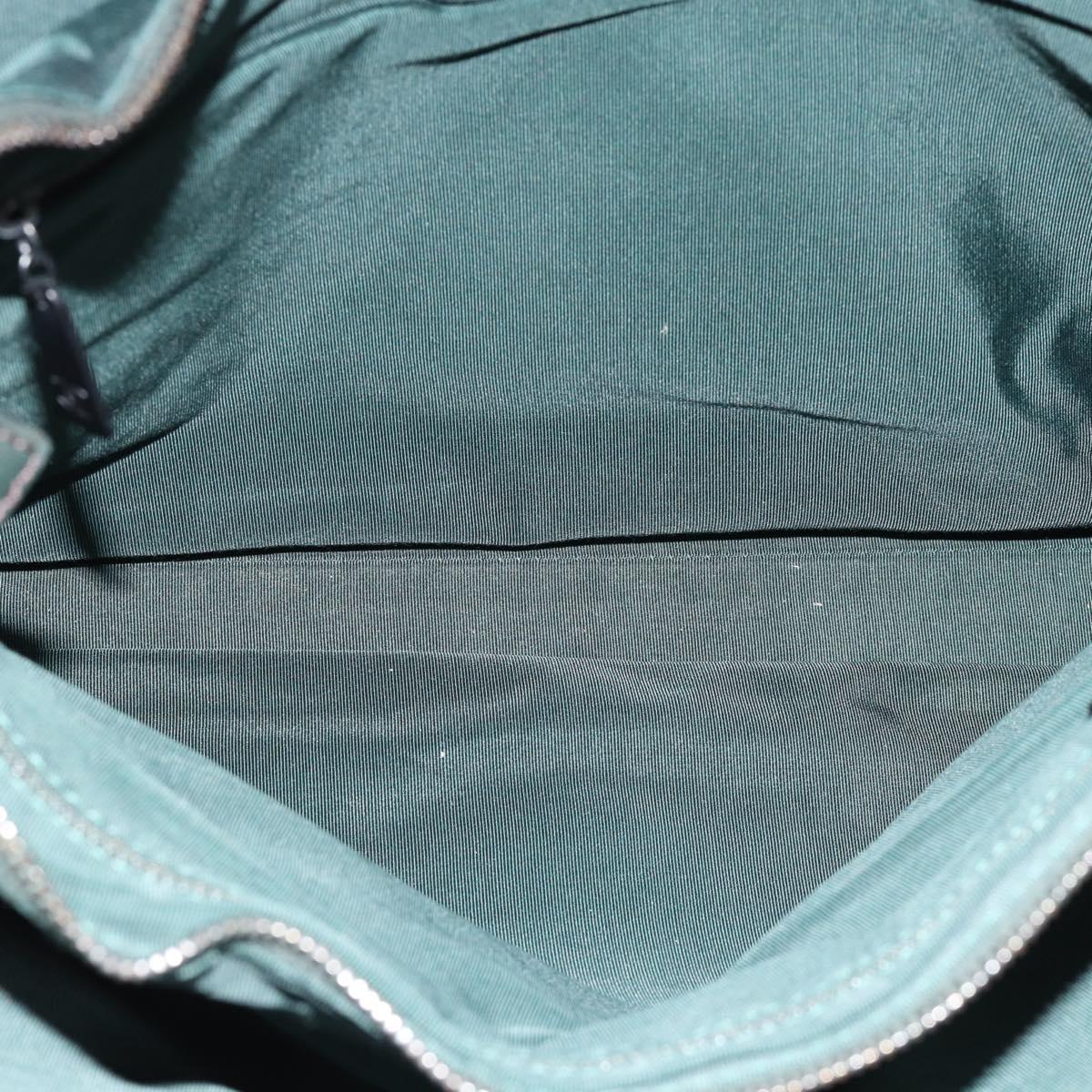 CHANEL Tote Bag Leather Green CC Auth BA13362V