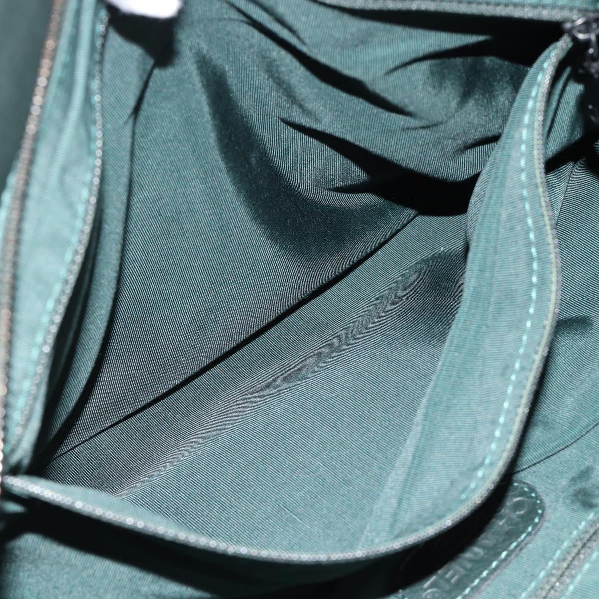 CHANEL Tote Bag Leather Green CC Auth BA13362V