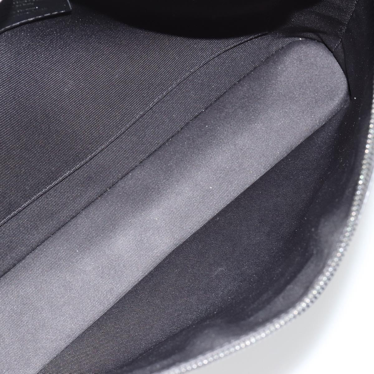 LOUIS VUITTON Monogram Eclipse Glaze Pochette Cosmos Black M63373 Auth BA13371