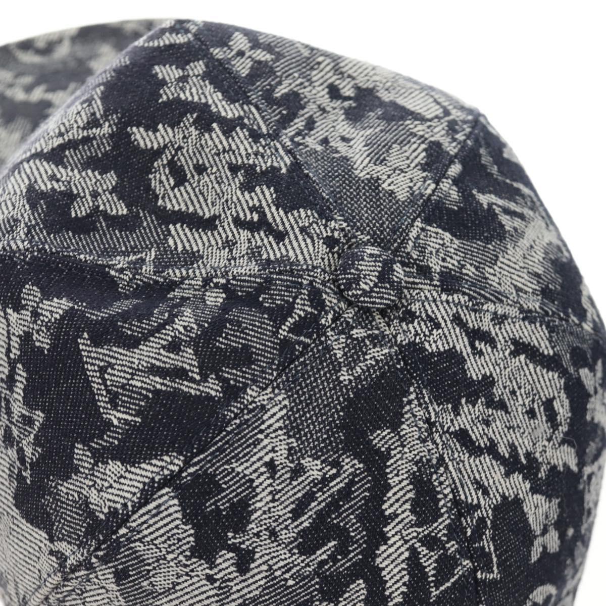 LOUIS VUITTON Monogram Denim Casquette Monogram Tapestry MP2871 Auth BA13372M
