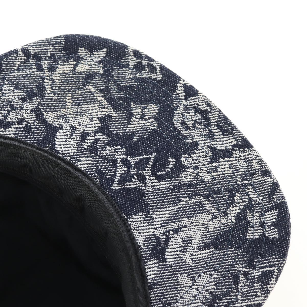 LOUIS VUITTON Monogram Denim Casquette Monogram Tapestry MP2871 Auth BA13372M