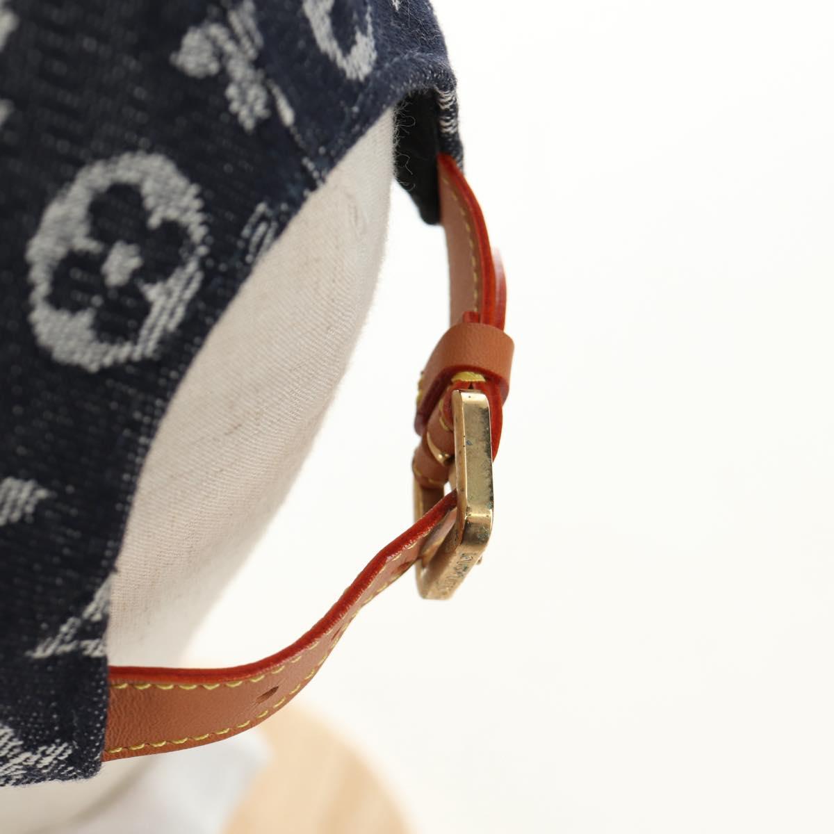 LOUIS VUITTON Monogram Denim Casquette Monogram Tapestry MP2871 Auth BA13372M