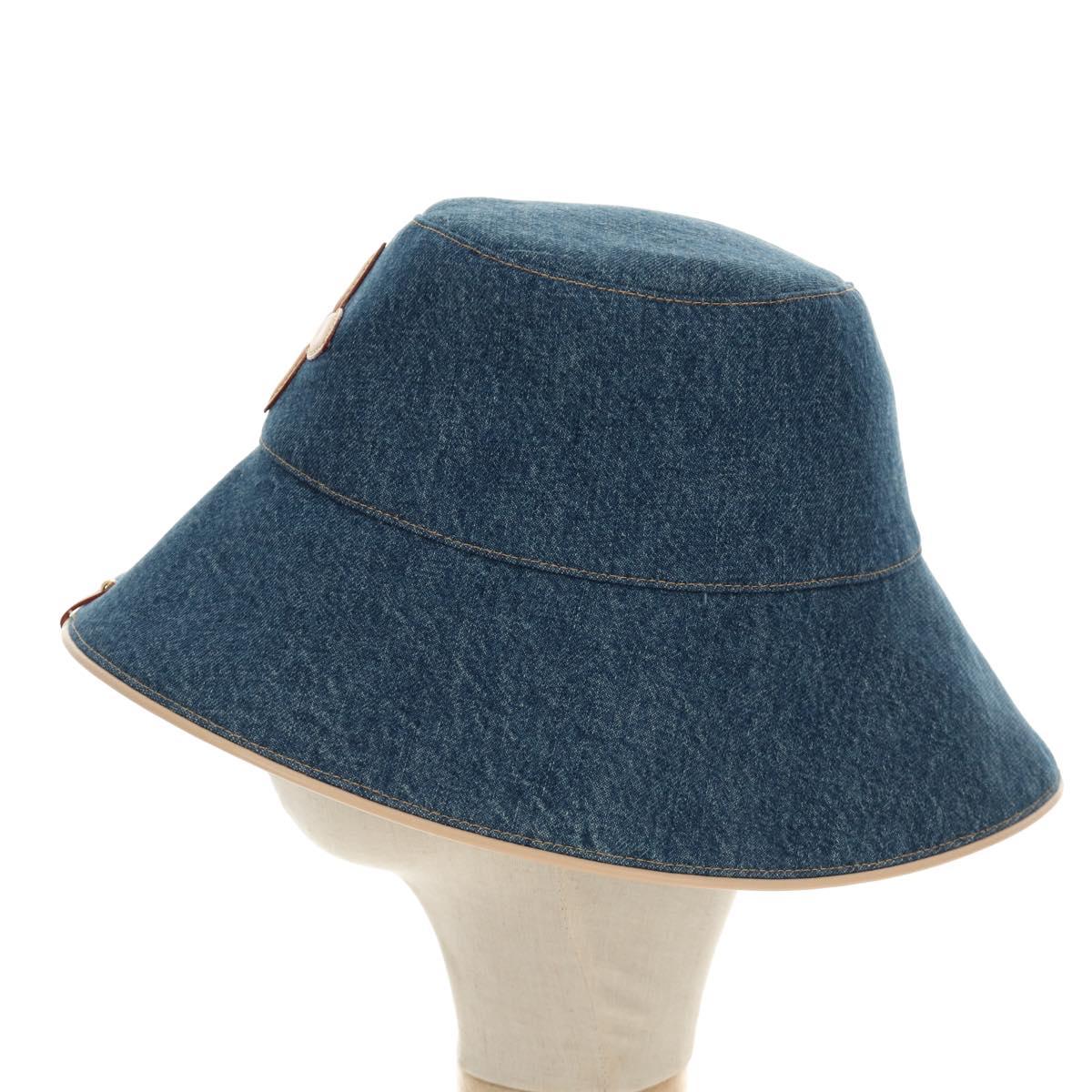 LOUIS VUITTON Hat Denim Blue M7154M LV Auth BA13373SM