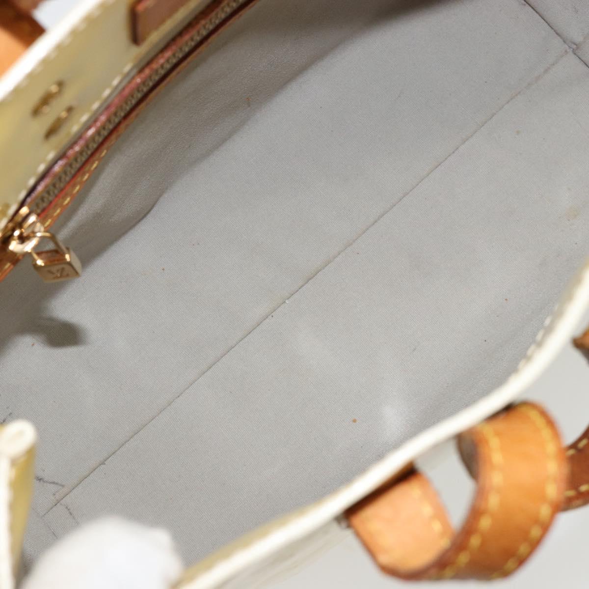 LOUIS VUITTON Monogram Vernis Reade PM Hand Bag Perle M91336 LV Auth BA13397