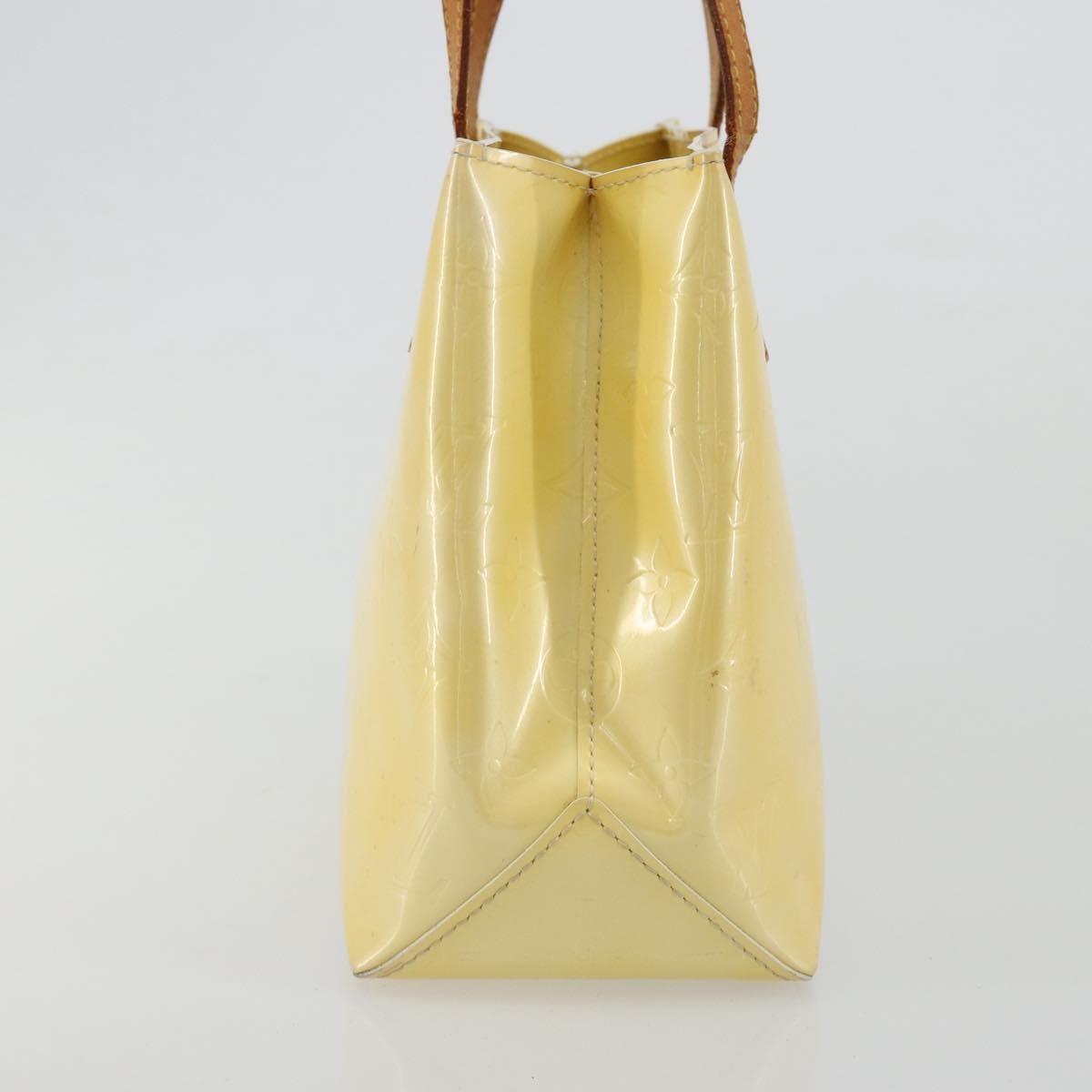 LOUIS VUITTON Monogram Vernis Reade PM Hand Bag Perle M91336 LV Auth BA13397