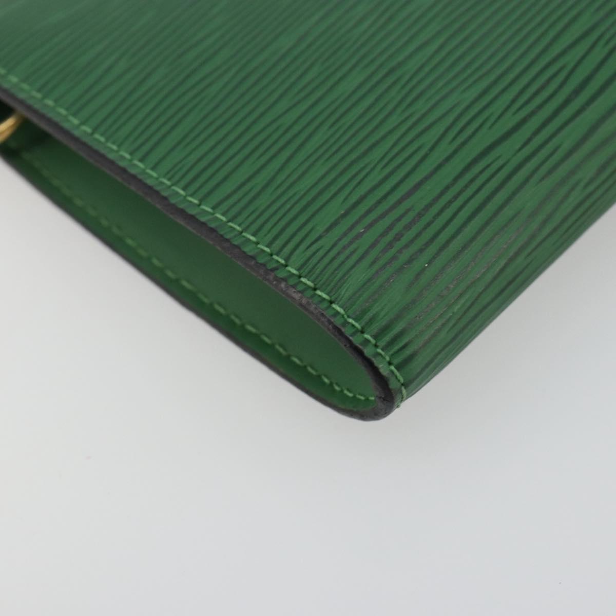 LOUIS VUITTON Epi Pochette Accessoires Pouch Green M52984 LV Auth BA13400