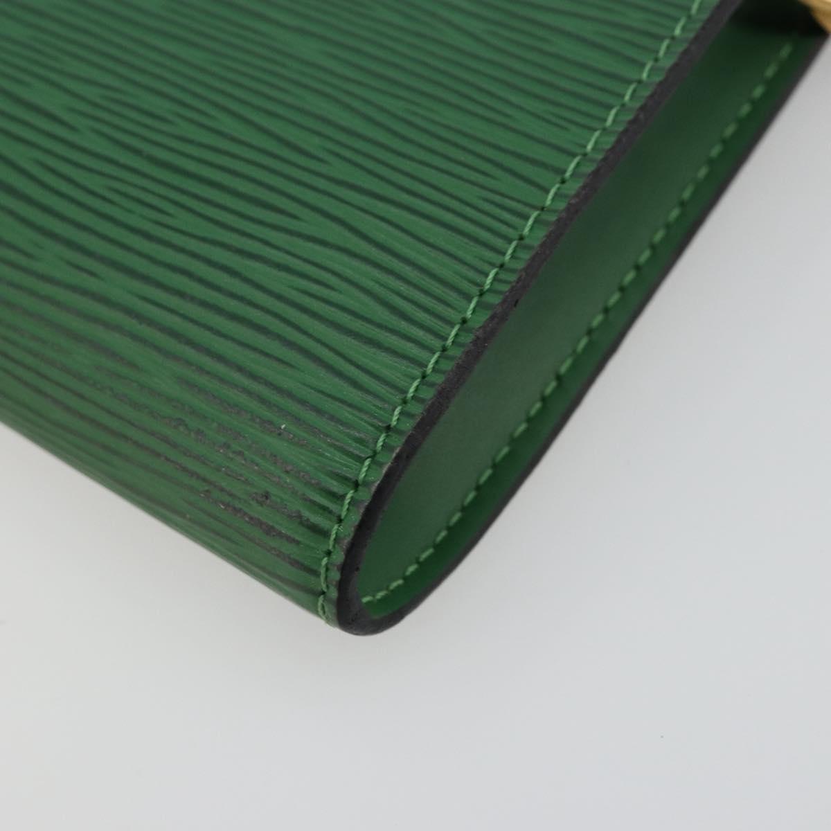 LOUIS VUITTON Epi Pochette Accessoires Pouch Green M52984 LV Auth BA13400