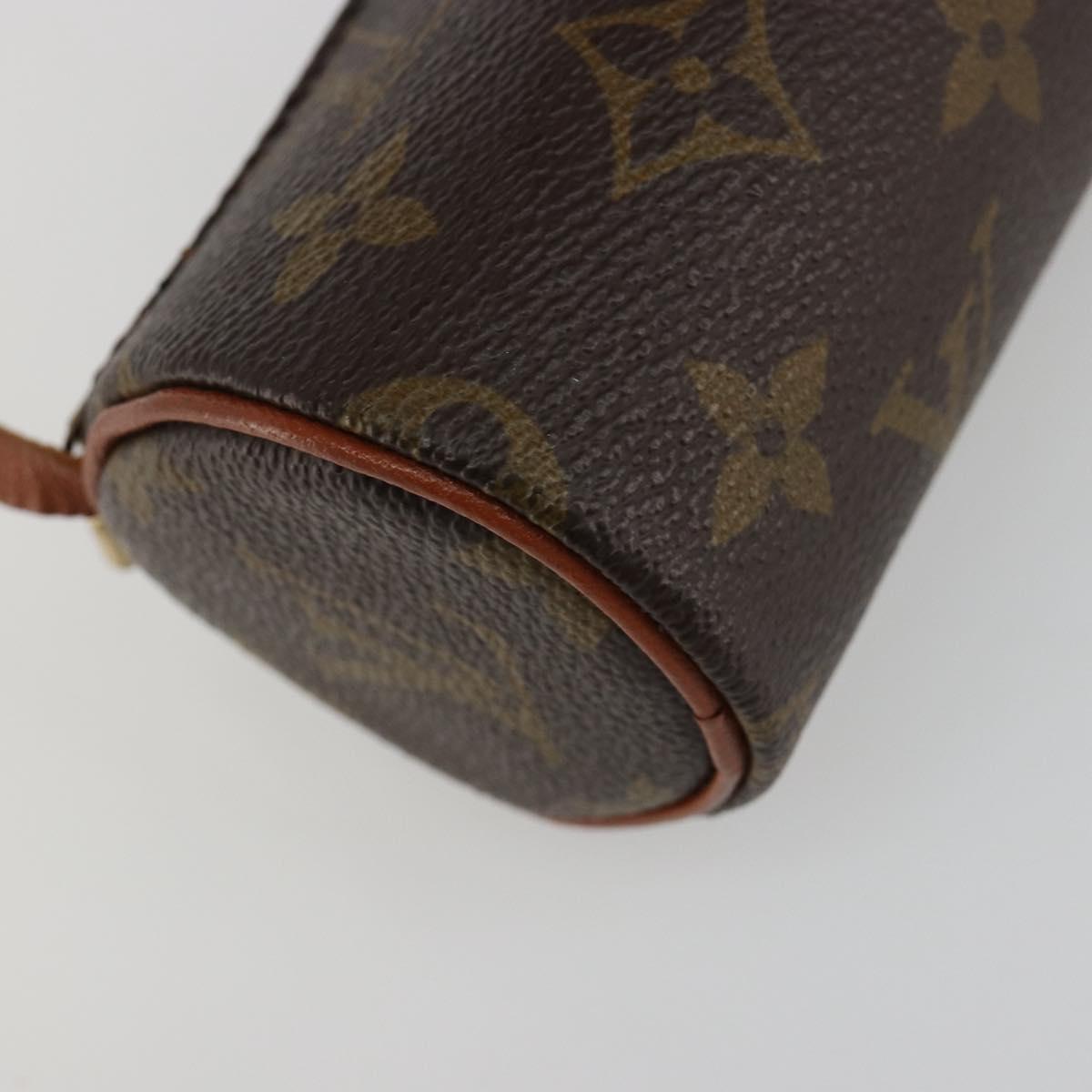 LOUIS VUITTON Monogram Papillon Pouch LV Auth BA13403