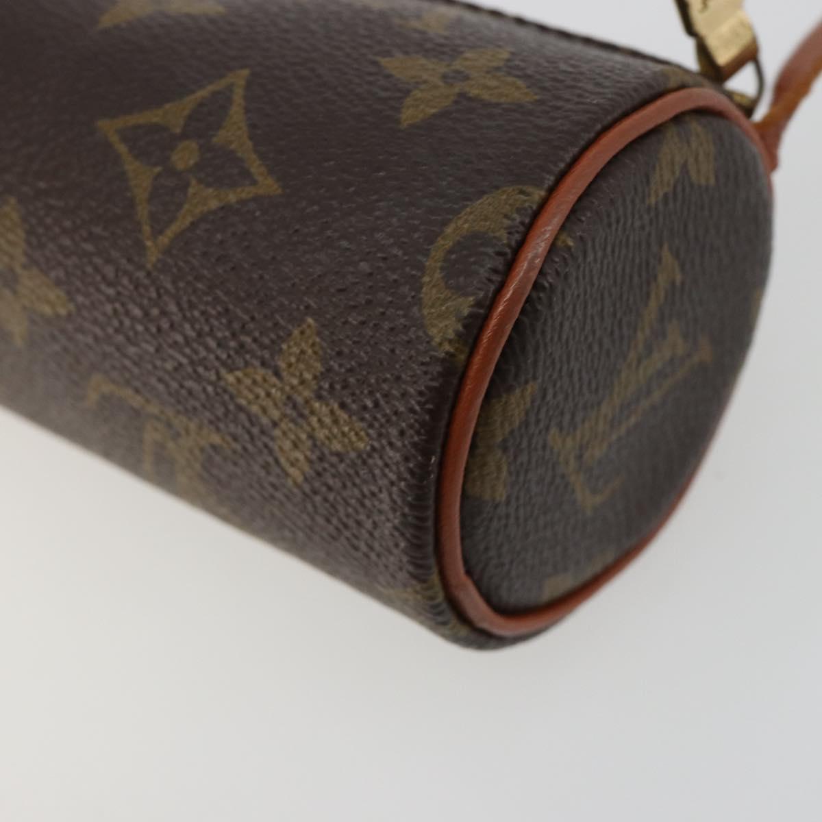 LOUIS VUITTON Monogram Papillon Pouch LV Auth BA13403