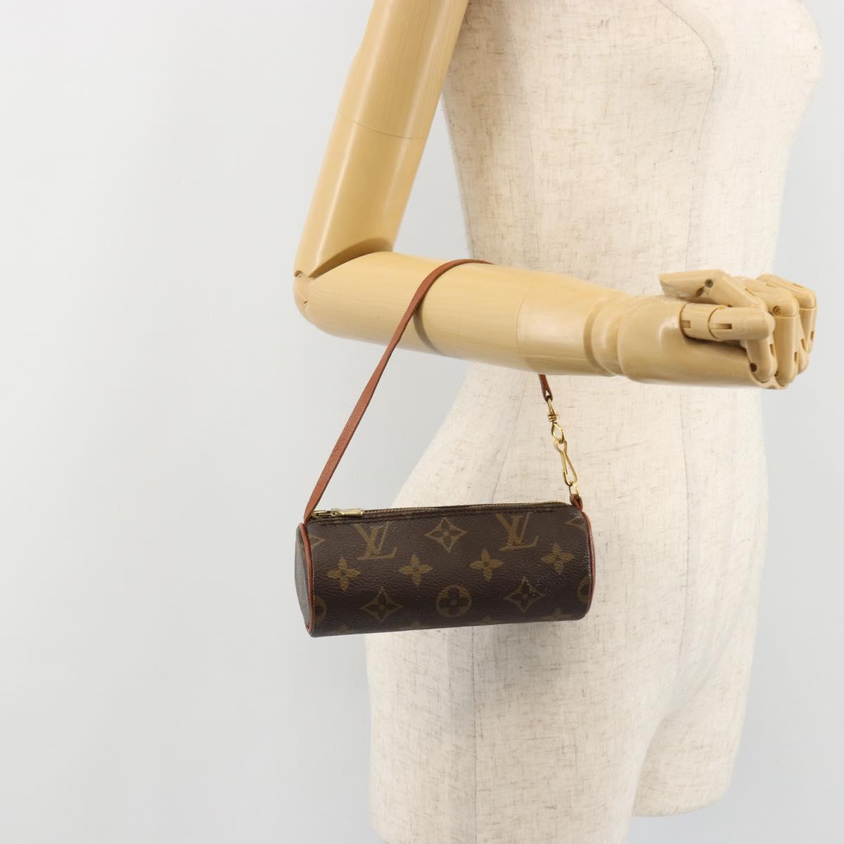 LOUIS VUITTON Monogram Papillon Pouch LV Auth BA13403