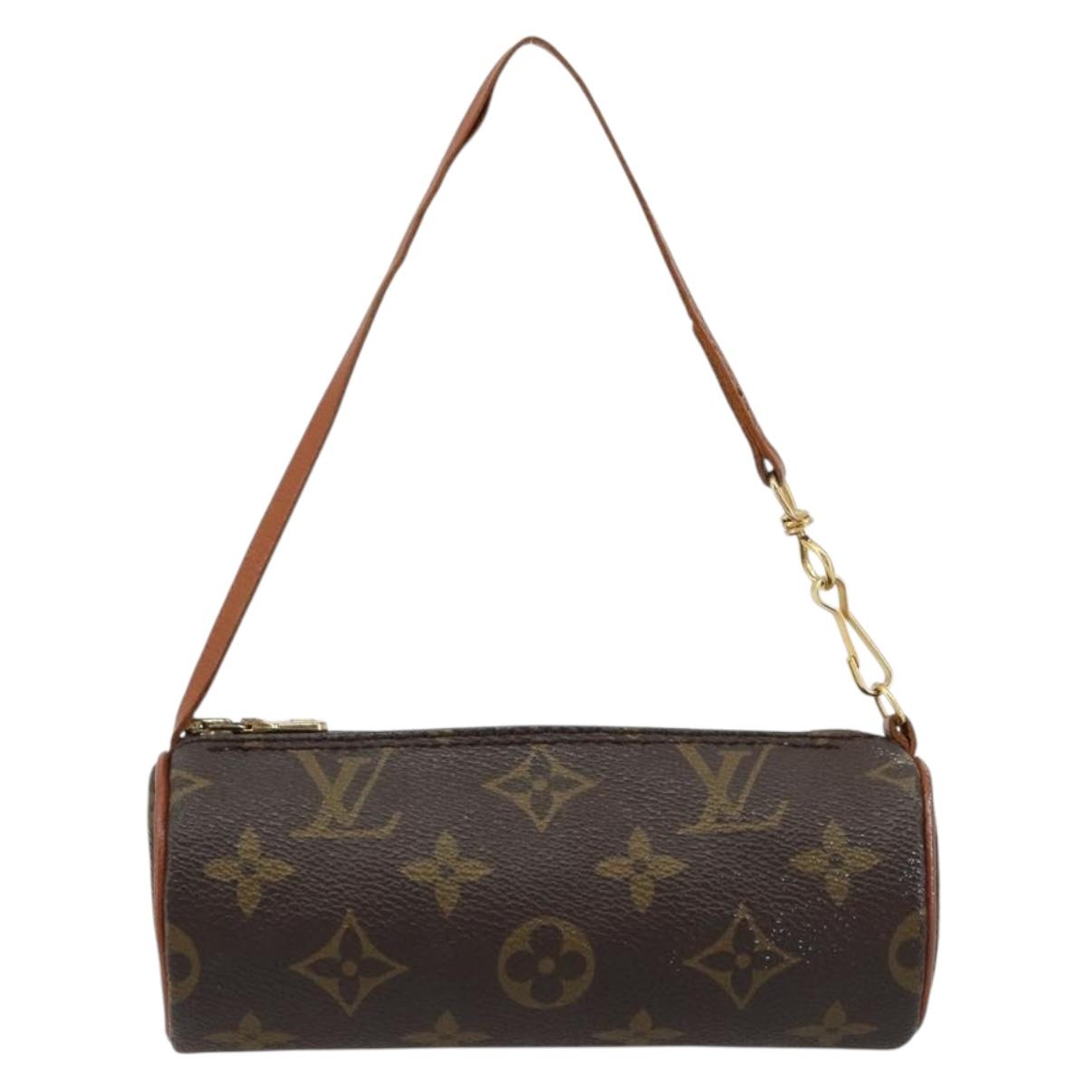 LOUIS VUITTON Monogram Papillon Pouch LV Auth BA13403