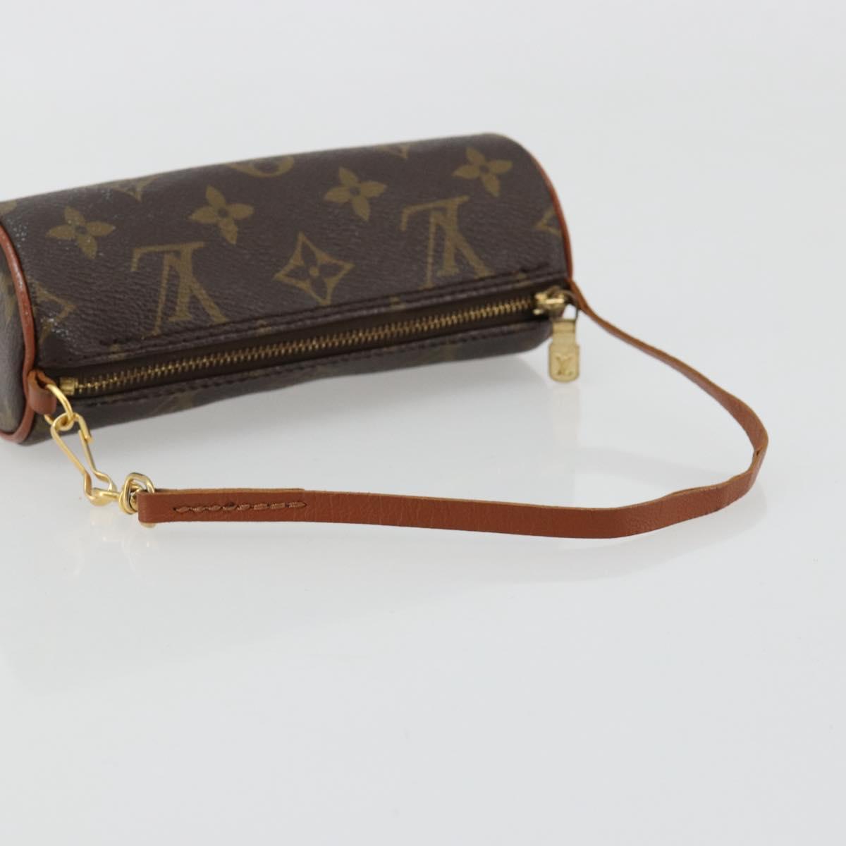 LOUIS VUITTON Monogram Papillon Pouch LV Auth BA13403