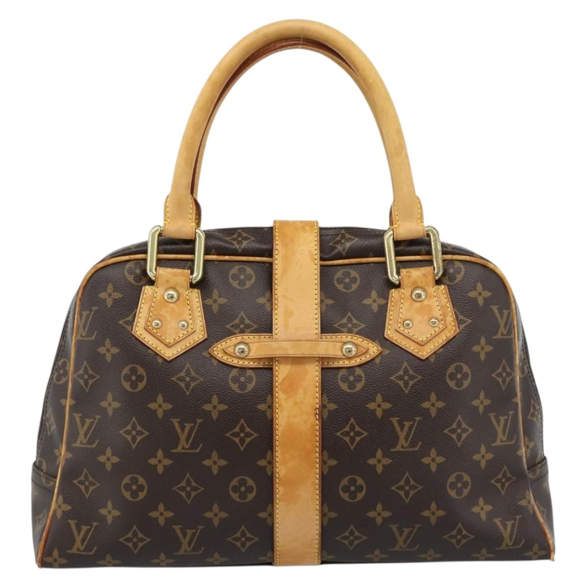 LOUIS VUITTON Monogram Manhattan GM Hand Bag M40025 LV Auth BA13411