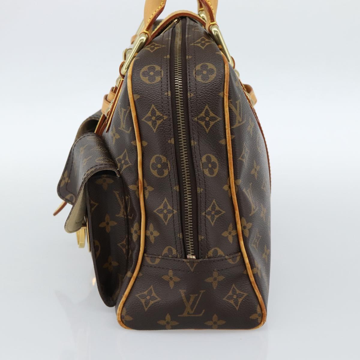 LOUIS VUITTON Monogram Manhattan GM Hand Bag M40025 LV Auth BA13411