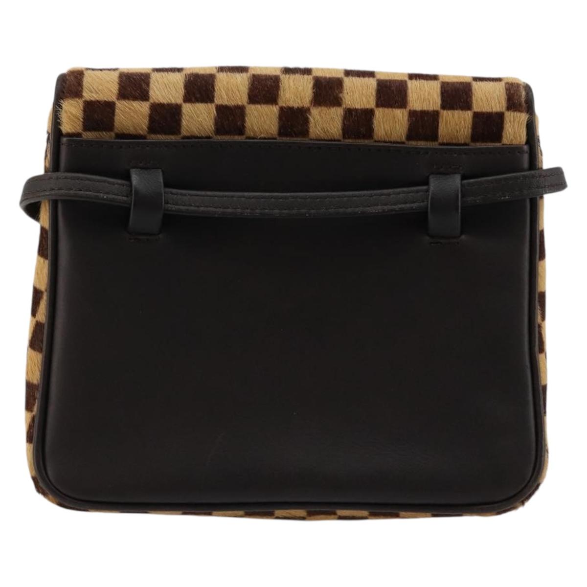 LOUIS VUITTON Damie sovage Gazelle Bag Harako leather Brown M92130 Auth BA13418