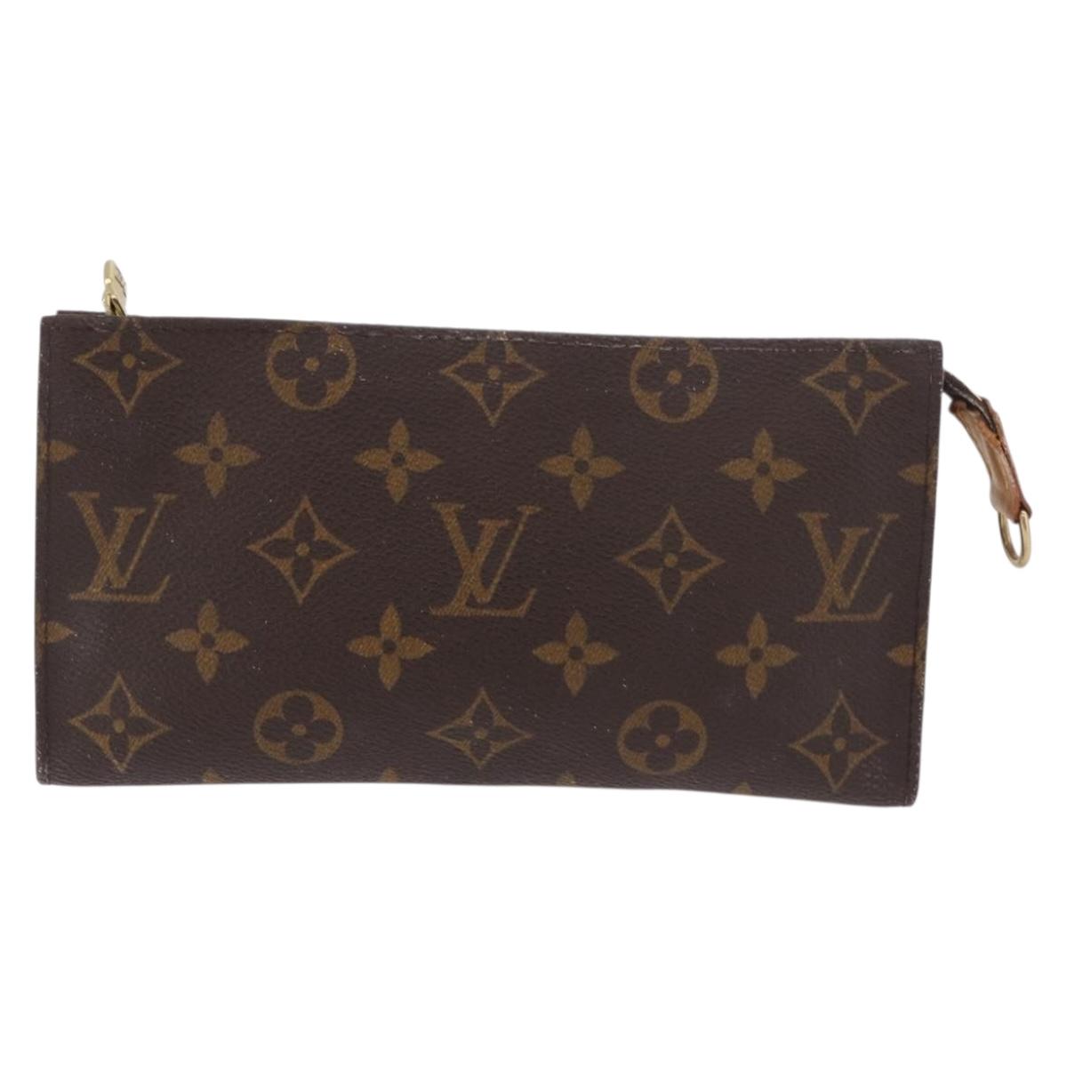 LOUIS VUITTON Monogram Bucket GM Accessory Pouch LV Auth BA13424