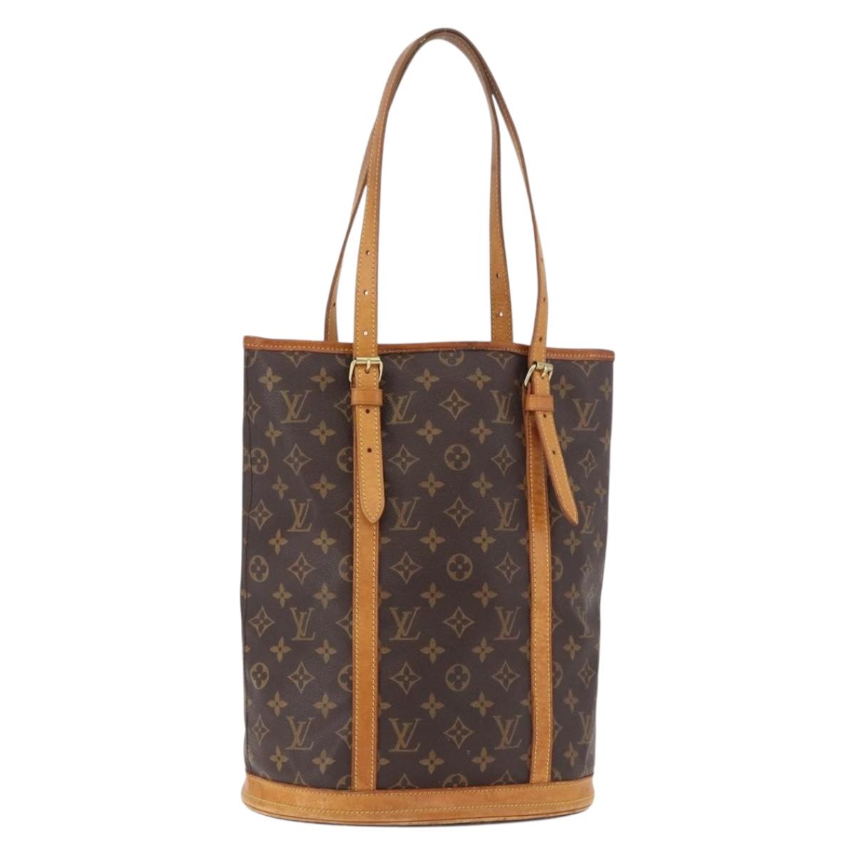 LOUIS VUITTON Monogram Bucket GM Shoulder Bag M42236 LV Auth BA13425