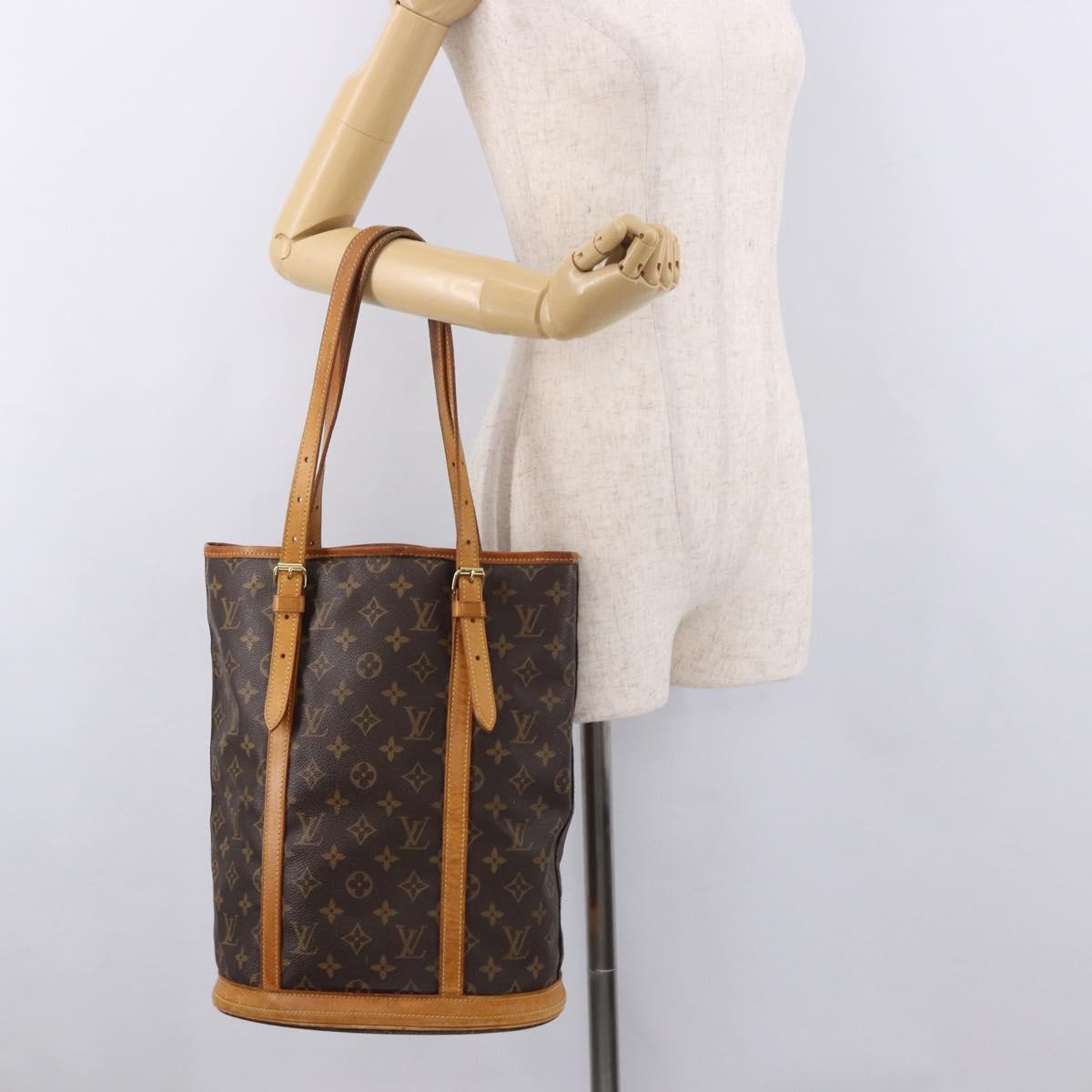 LOUIS VUITTON Monogram Bucket GM Shoulder Bag M42236 LV Auth BA13425
