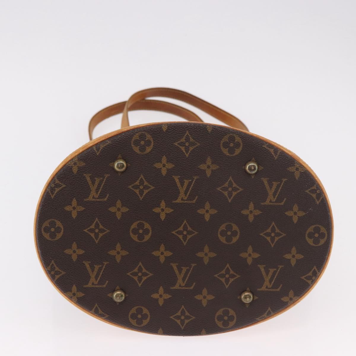 LOUIS VUITTON Monogram Bucket GM Shoulder Bag M42236 LV Auth BA13425