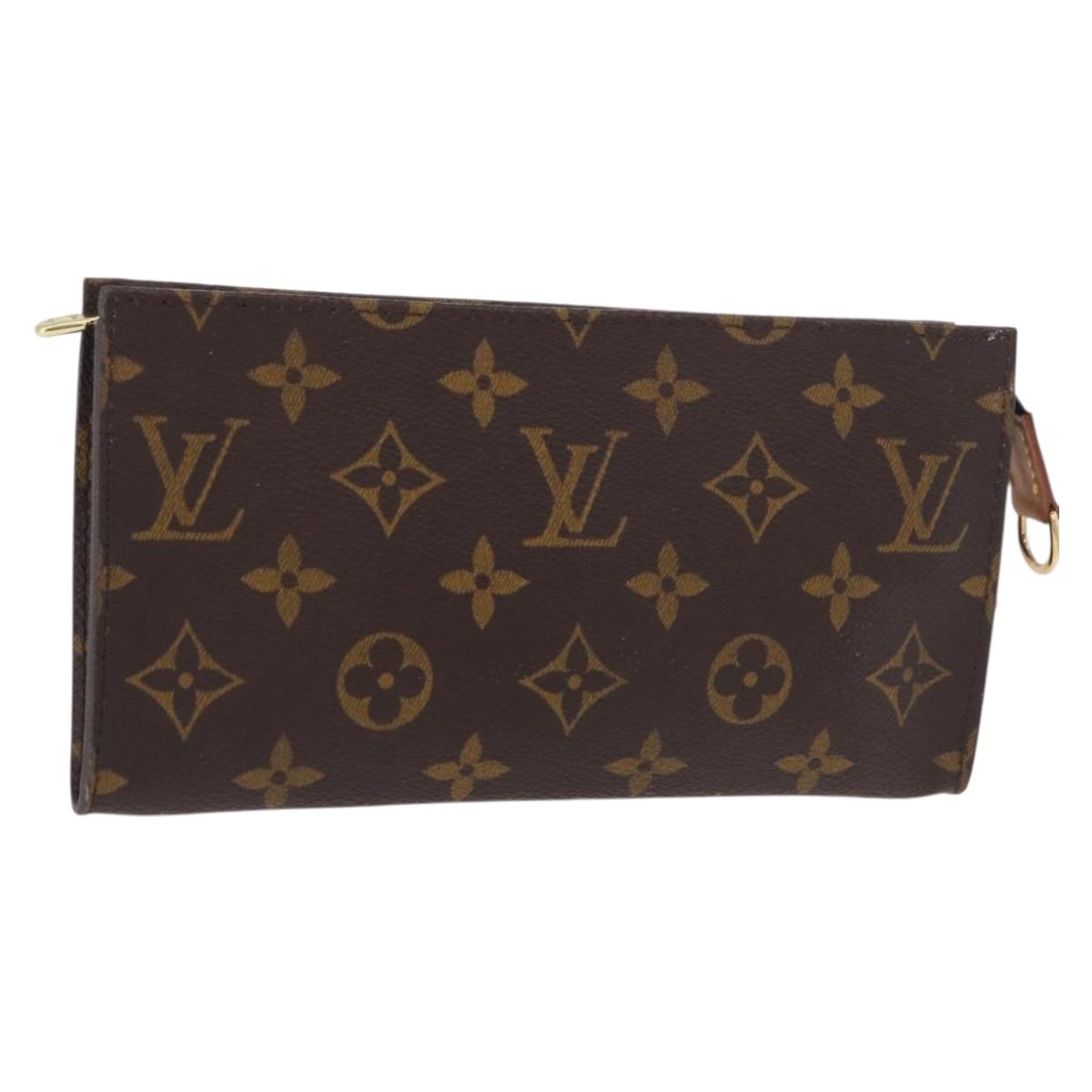 LOUIS VUITTON Monogram Bucket GM Accessory Pouch LV Auth BA13426