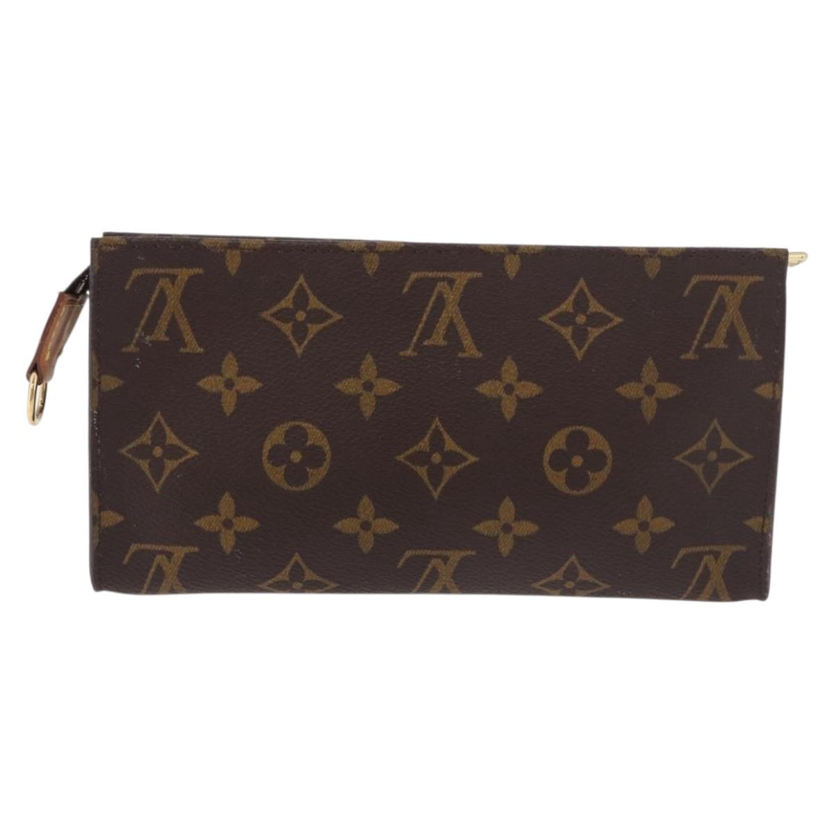 LOUIS VUITTON Monogram Bucket GM Accessory Pouch LV Auth BA13426
