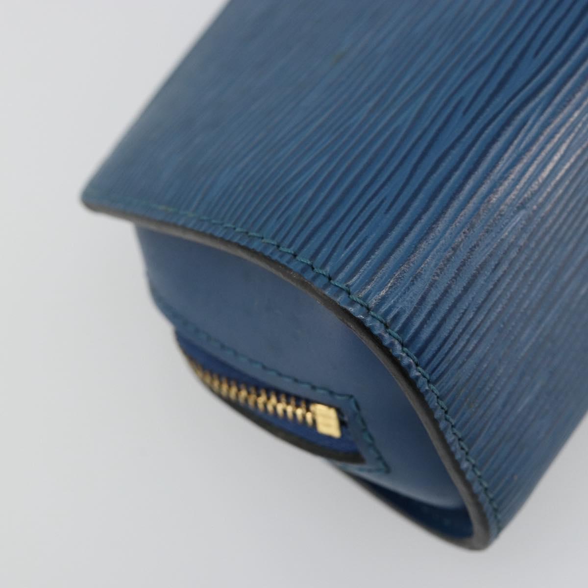 LOUIS VUITTON Epi Dauphine PM Pouch Blue M48445 LV Auth BA13427