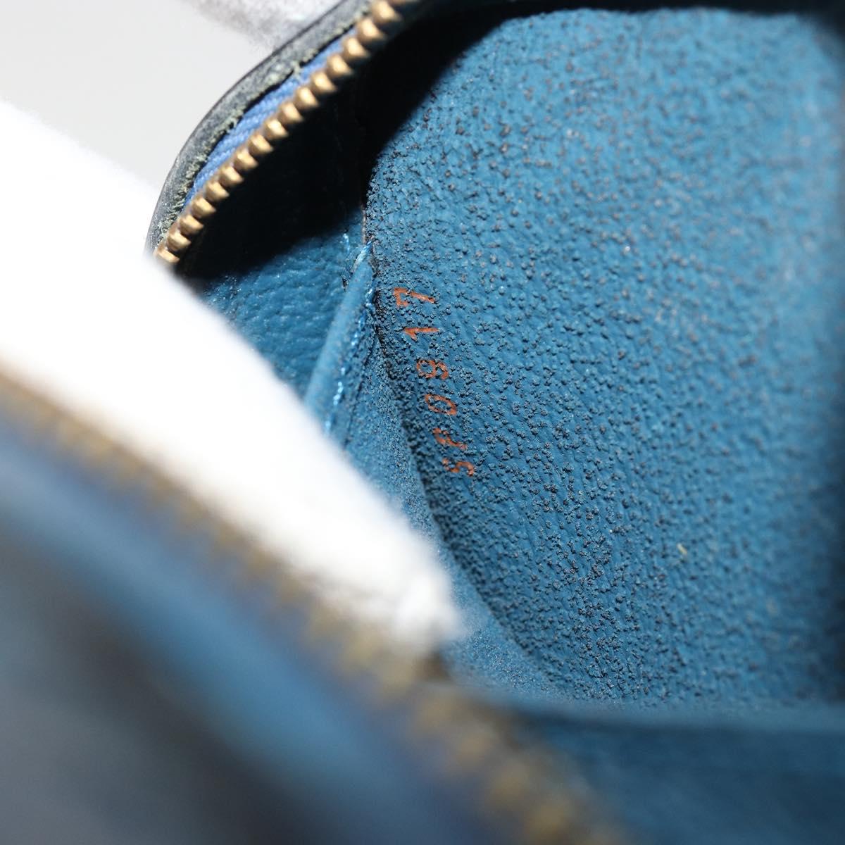 LOUIS VUITTON Epi Dauphine PM Pouch Blue M48445 LV Auth BA13427