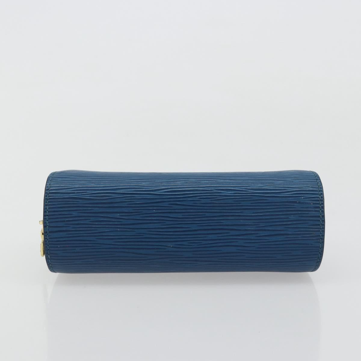 LOUIS VUITTON Epi Dauphine PM Pouch Blue M48445 LV Auth BA13427