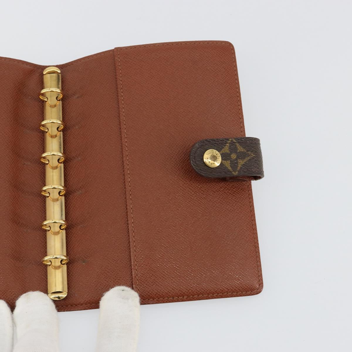 LOUIS VUITTON Monogram Agenda PM Day Planner Cover R20005 LV Auth BA13428