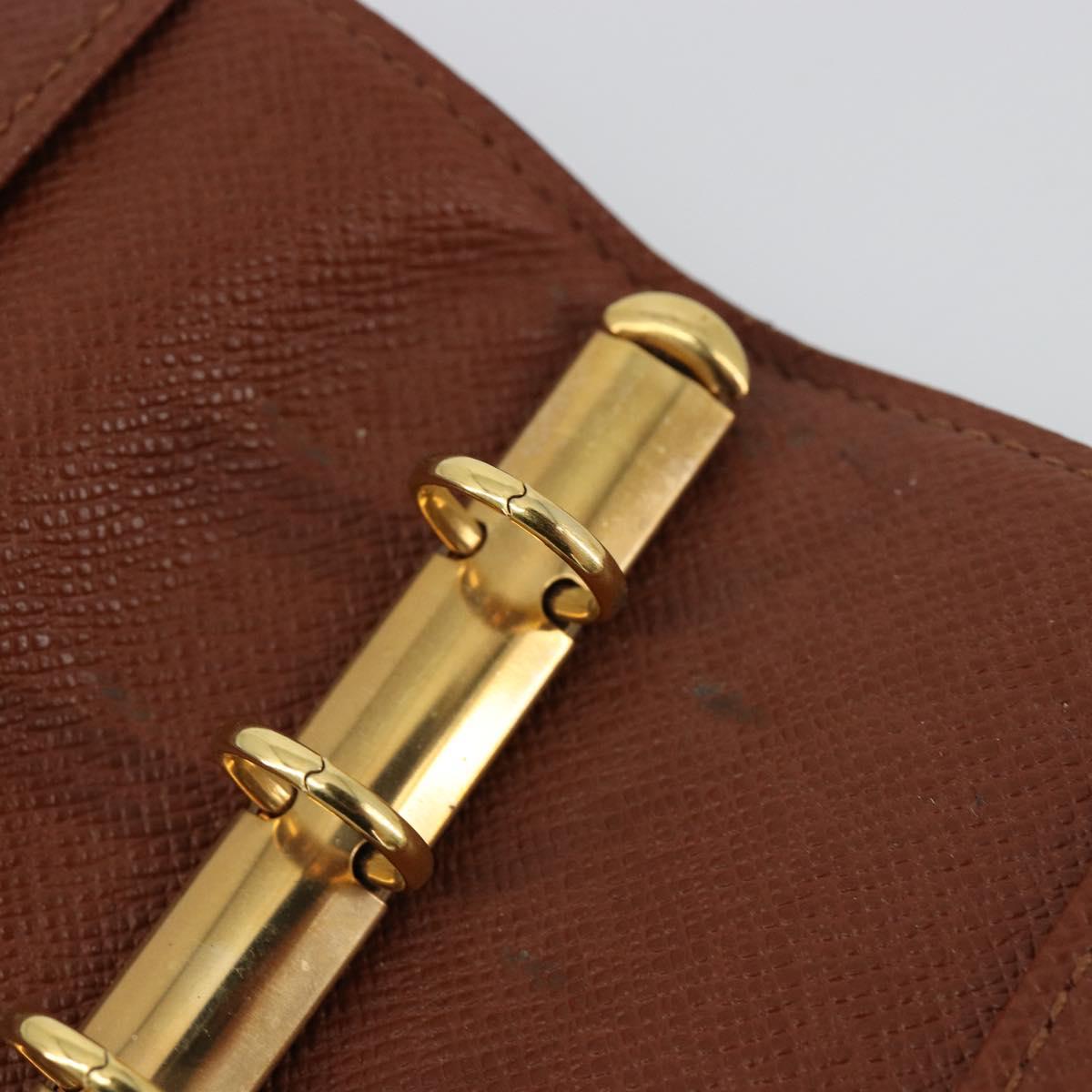 LOUIS VUITTON Monogram Agenda PM Day Planner Cover R20005 LV Auth BA13428