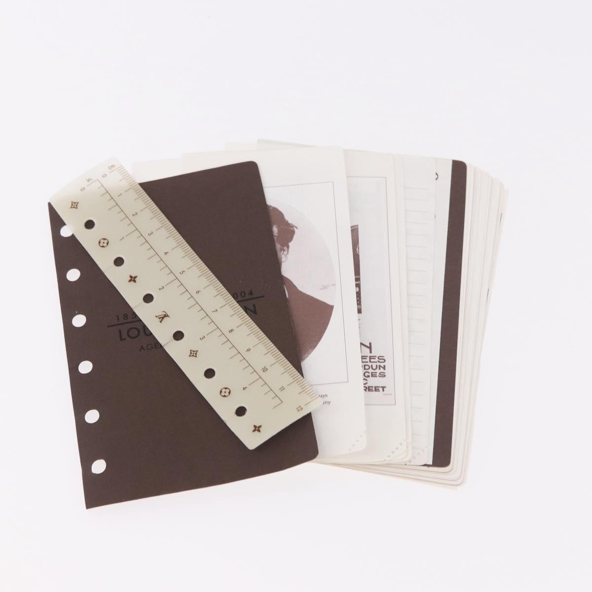 LOUIS VUITTON Monogram mat Agenda PM Planner Cover Black R20932 Auth BA13431A