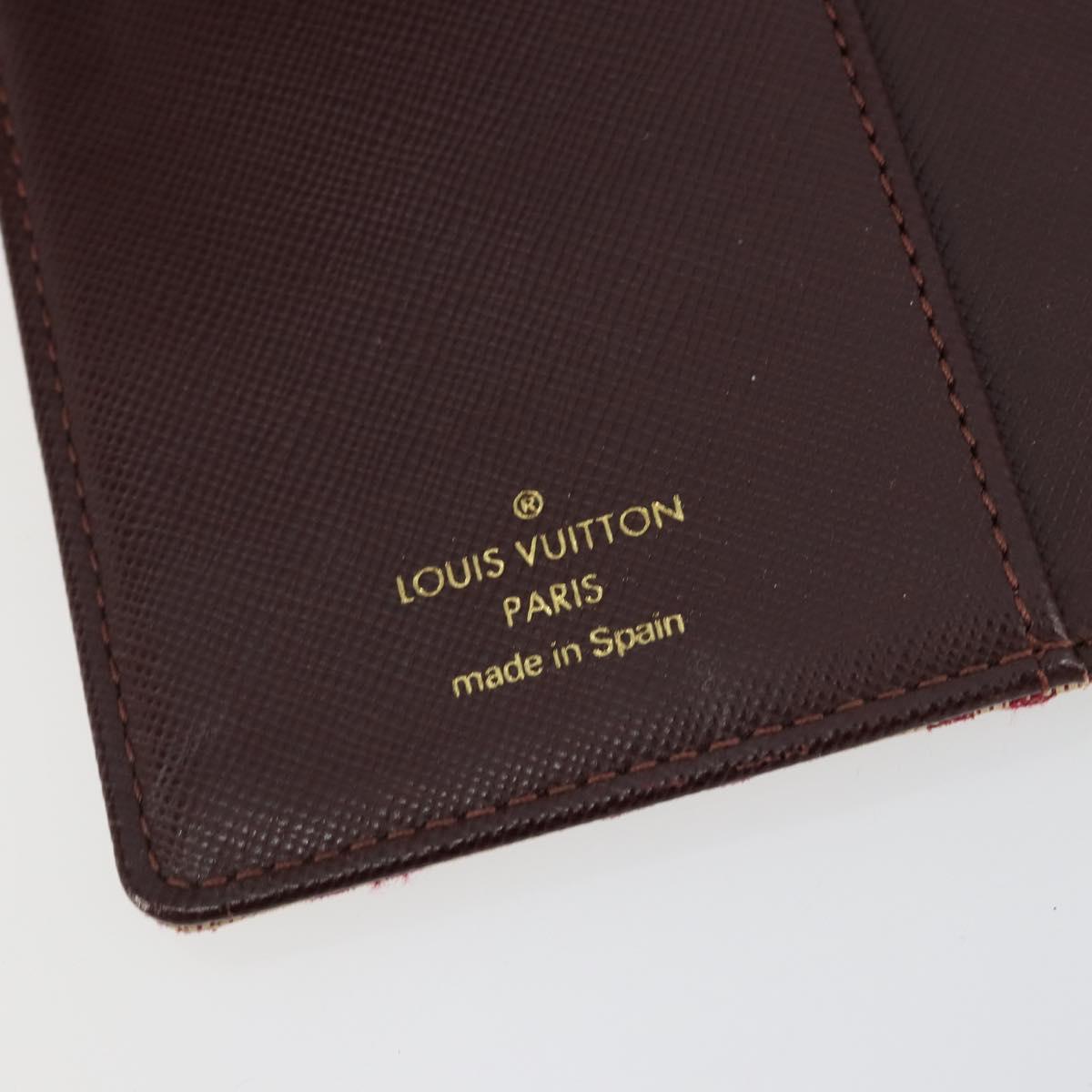 LOUIS VUITTON Monogram Mini Agenda PM Day Planner Cover Red R20912 Auth BA13432