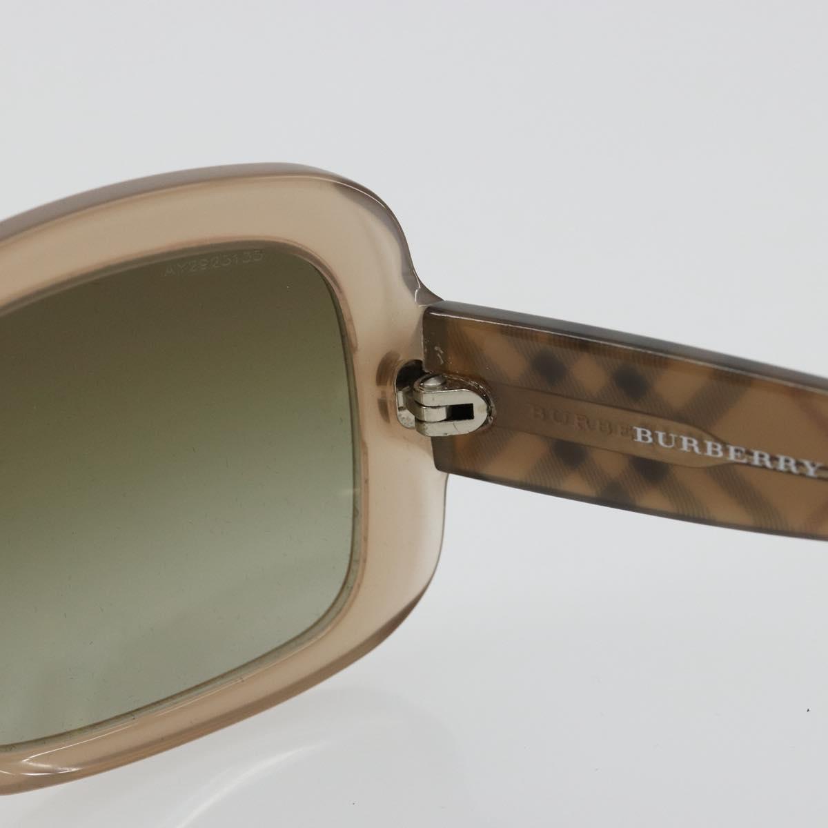 BURBERRY Nova Check Sunglasses plastic Brown Auth BA13436M