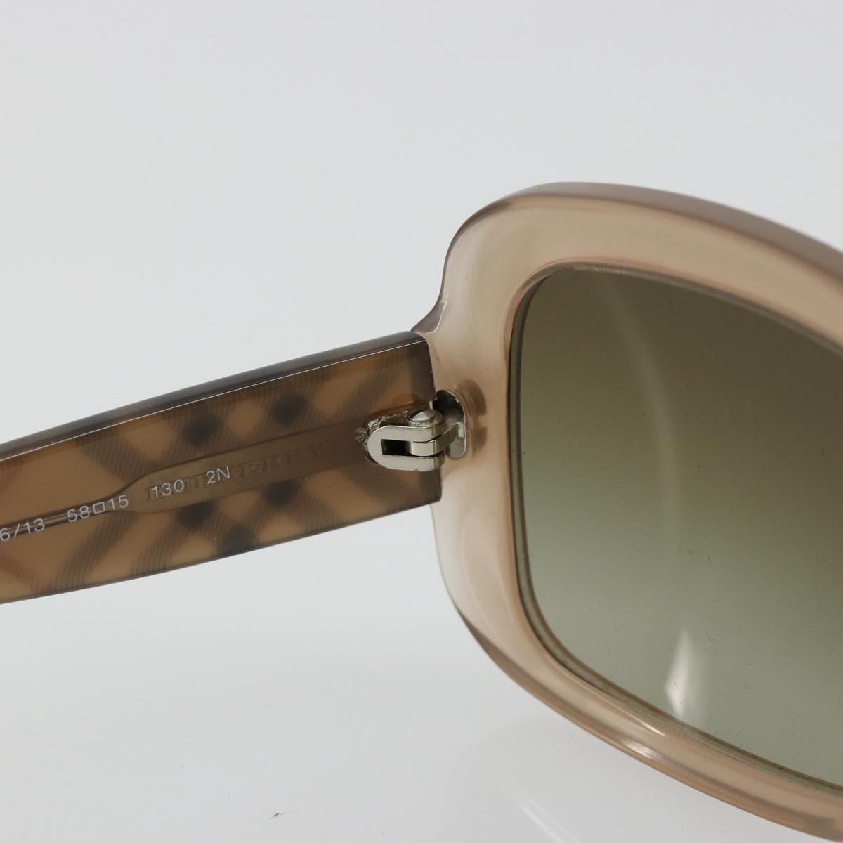 BURBERRY Nova Check Sunglasses plastic Brown Auth BA13436M