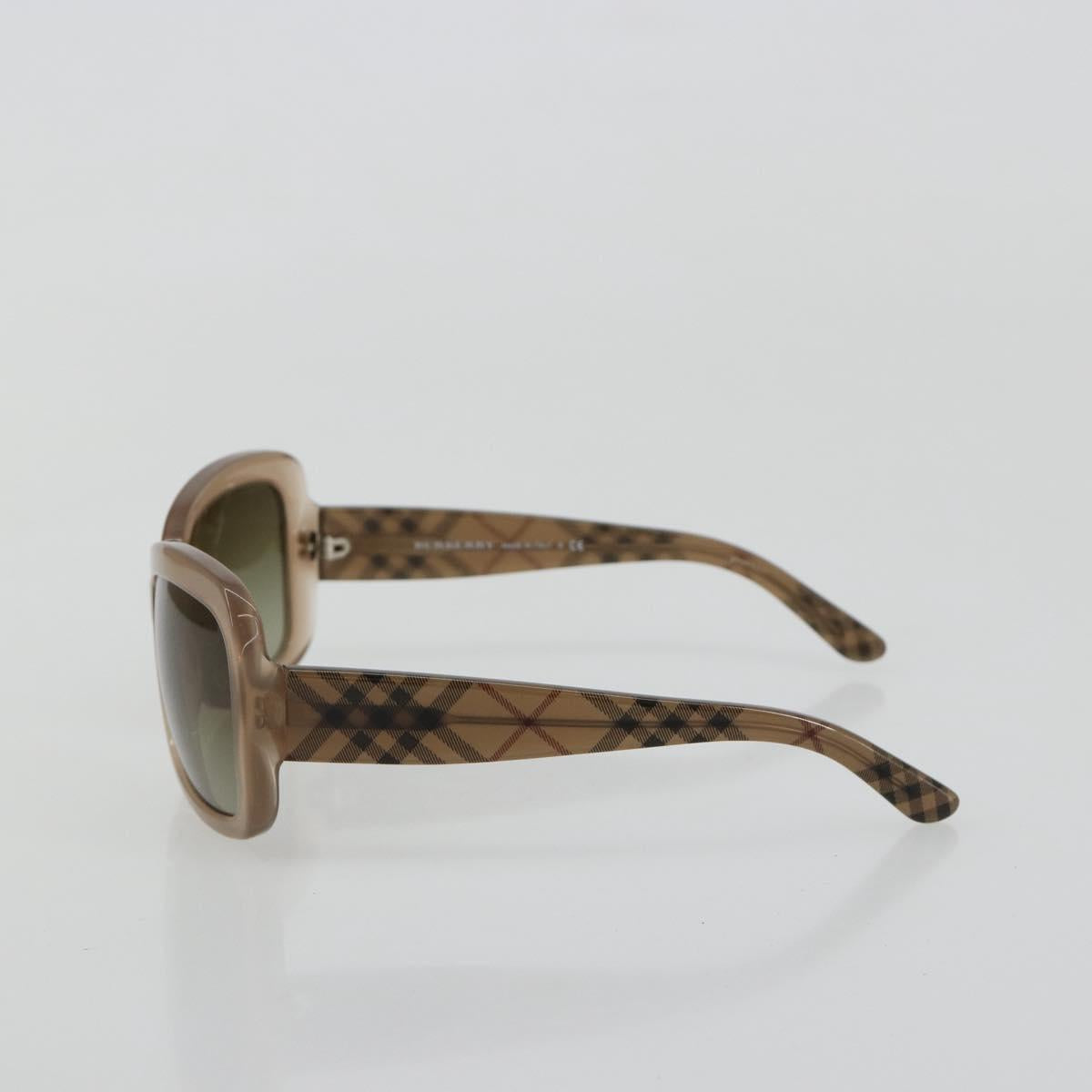 BURBERRY Nova Check Sunglasses plastic Brown Auth BA13436M