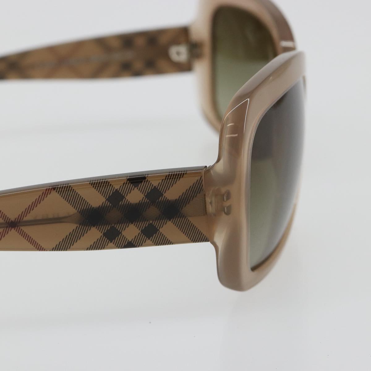 BURBERRY Nova Check Sunglasses plastic Brown Auth BA13436M