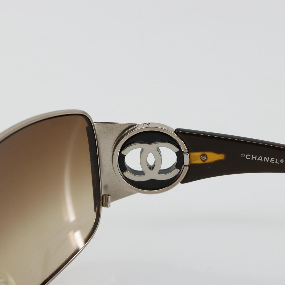 CHANEL Sunglasses plastic Brown CC Auth BA13437M