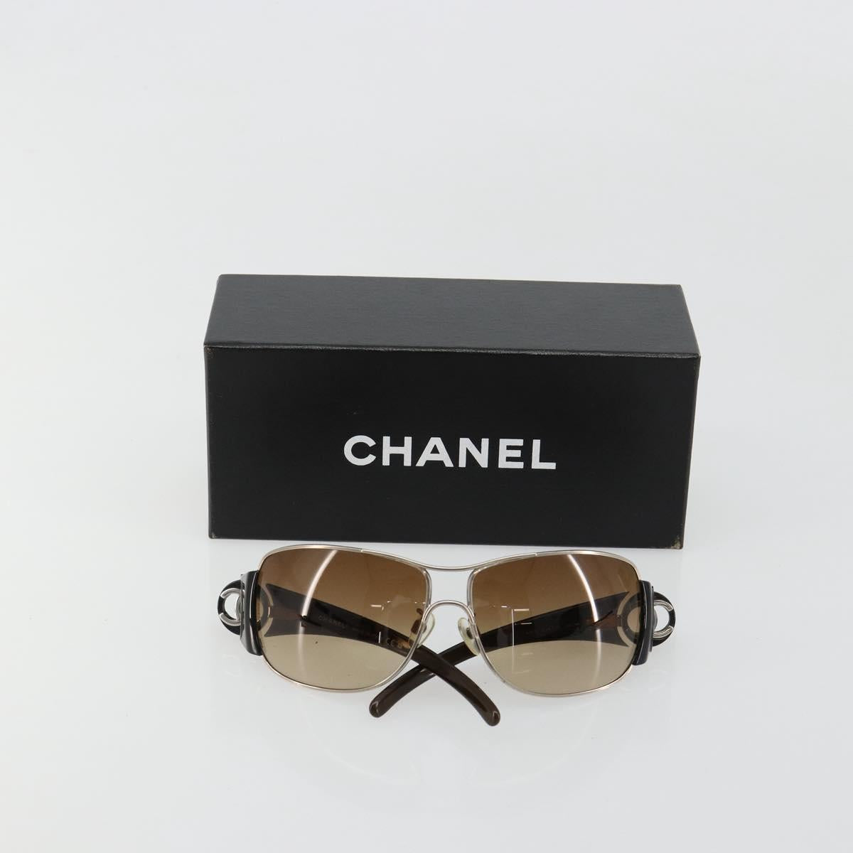 CHANEL Sunglasses plastic Brown CC Auth BA13437M