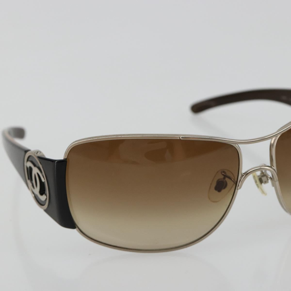 CHANEL Sunglasses plastic Brown CC Auth BA13437M