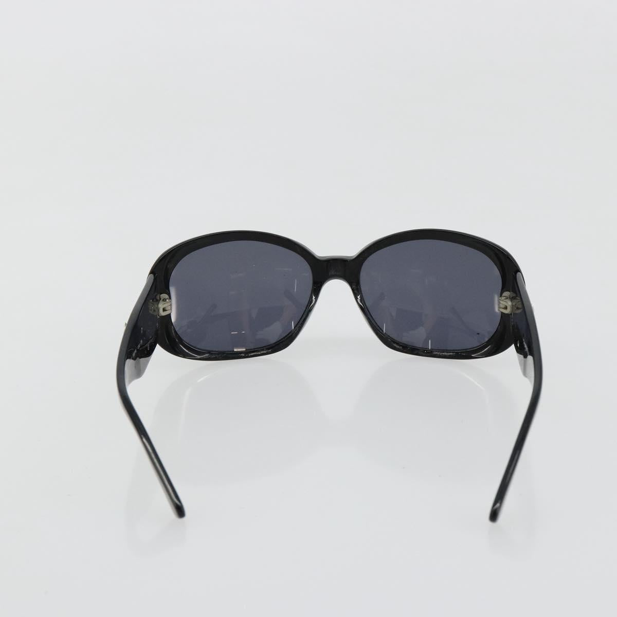 CHANEL Camelia Sunglasses plastic Black CC Auth BA13438