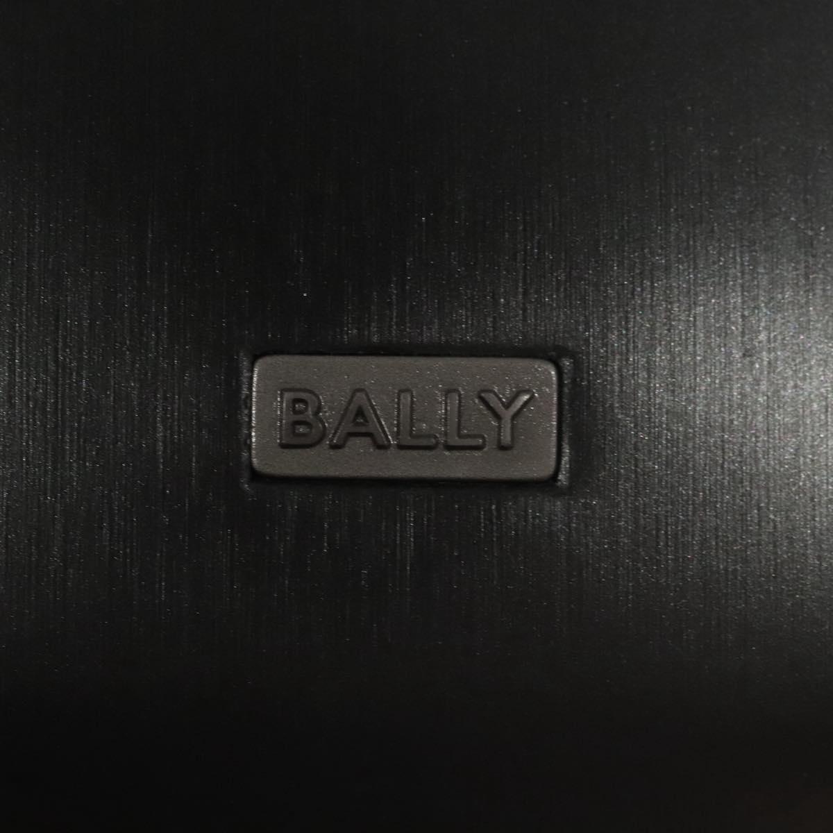BALLY Hand Bag Leather Black Auth BA1344