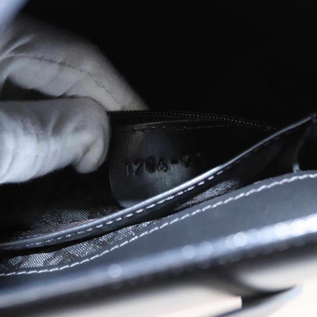 BALLY Hand Bag Leather Black Auth BA1344